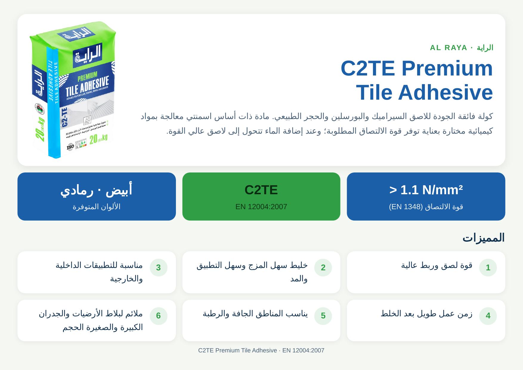 C2TE Premium Tile Adhesive